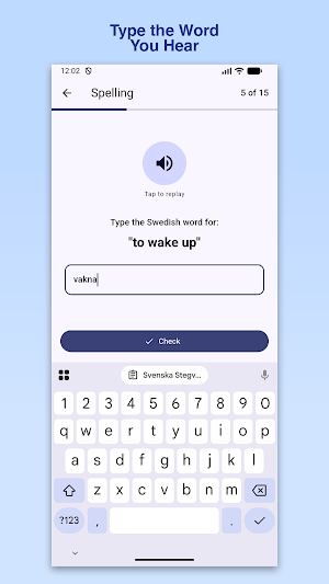 Svenska Stegvis Screenshot 2