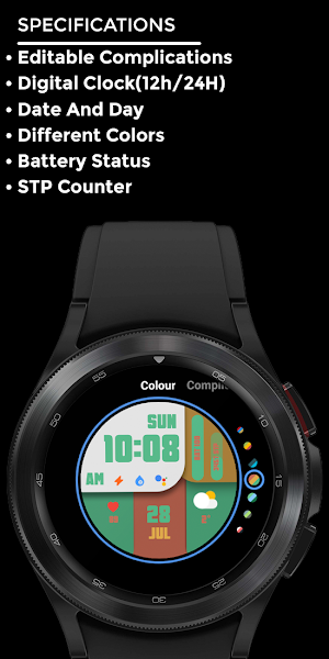 Nighty Digital 33 - watch face Screenshot 3