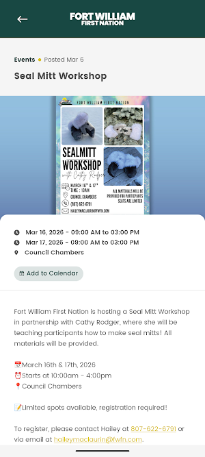 Fort William First Nation Screenshot 3