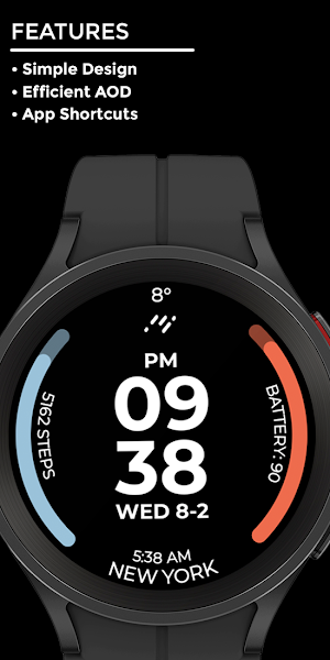 Night 40 - watch face Screenshot 1