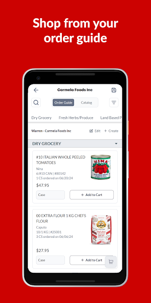 Carmela Foods Screenshot 1