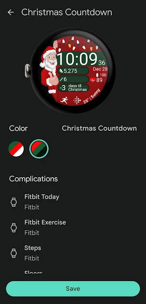 Christmas Countdown | WearOS Screenshot 2