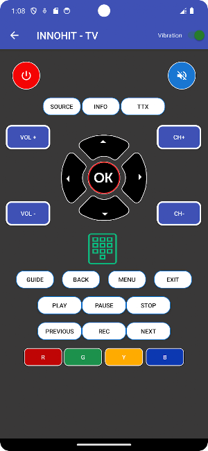 remote control for innohit  tv Screenshot 2