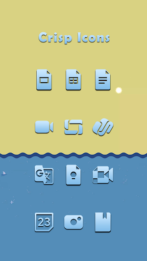 Crisp Blue Icons Screenshot 1