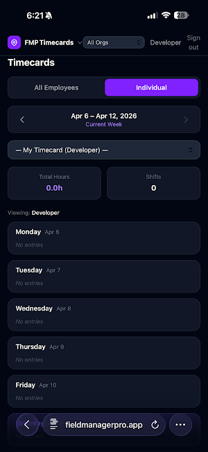 Field Manager Pro App Screenshot 2