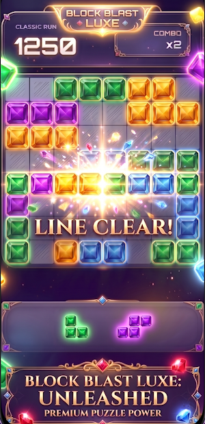 Block Blast Luxe - Gems Puzzle Screenshot 2