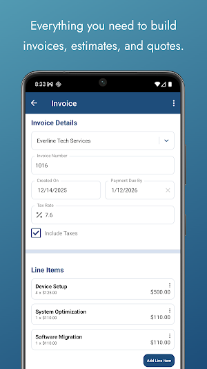 Instant IEQ: Invoice Maker Screenshot 2