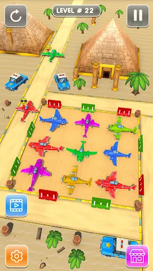 Parking Jam Plane Parking Game Screenshot 2