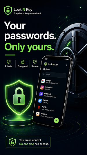 Lock and Key - Password Vault Screenshot 0