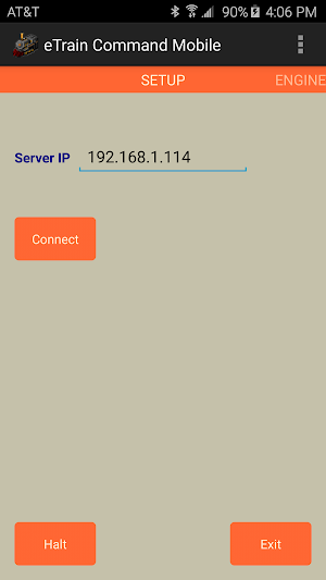 eTrain Command Mobile Screenshot 0