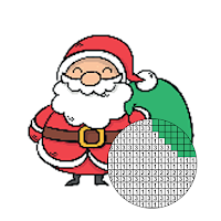 Christmas Pixel Art Color Book