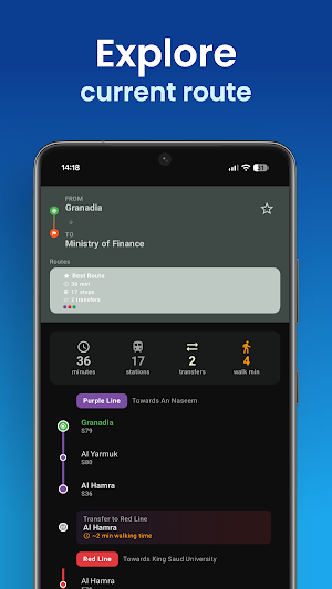 Riyadh Metro Map & Routes Screenshot 2