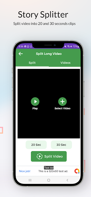 Status & Story Video Splitter Screenshot 2