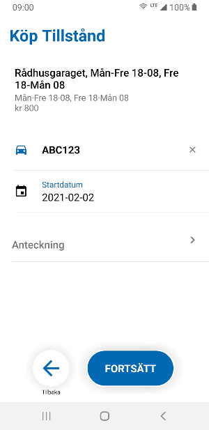 Parkera Helsingborg Screenshot 2