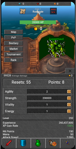 Battle Clicker: A SIMPLE RPG Screenshot 2