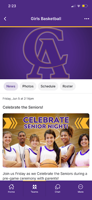 Centreville Academy Athletics Screenshot 3