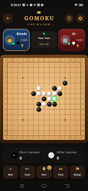 Gomoku: Five in a Row Game Screenshot 2