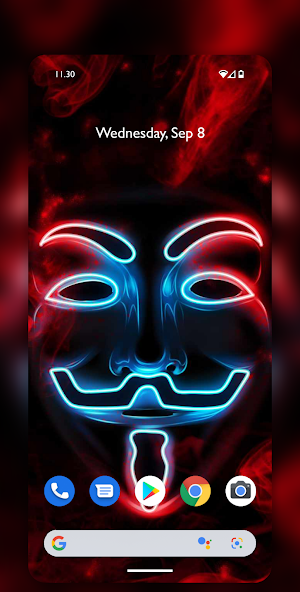 Neon Mask Wallpaper Led Purge Screenshot 2