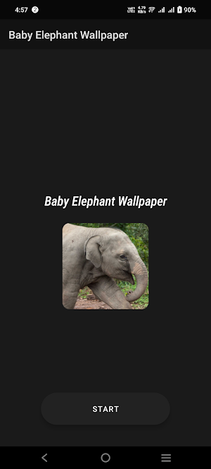Baby Elephant Wallpaper Screenshot 1