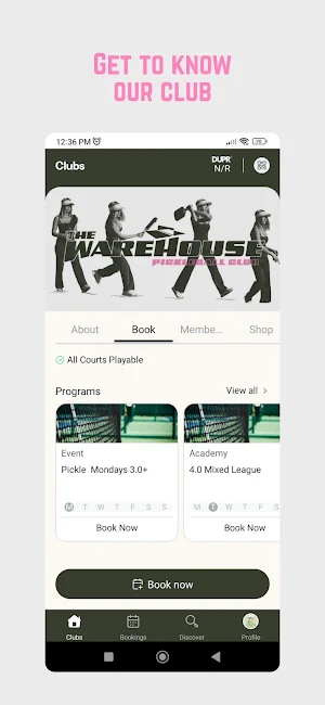 The Warehouse Pickleball Club Screenshot 1