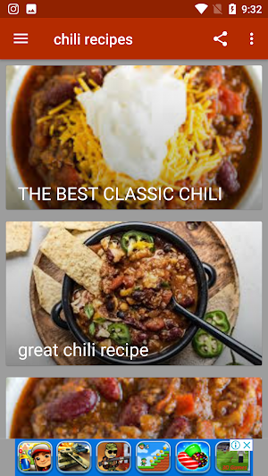 Chili recipes Screenshot 1