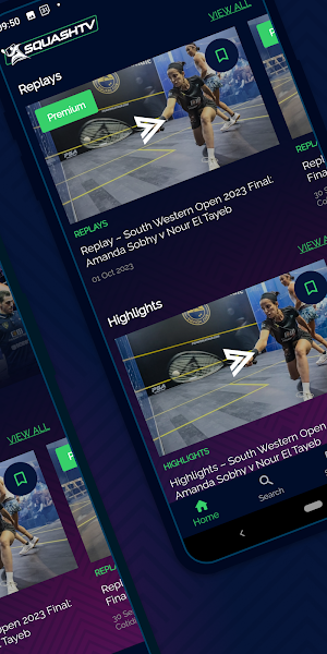SQUASHTV Screenshot 1