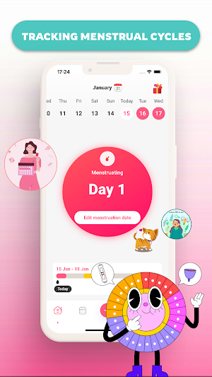 Period Calendar Period Tracker Screenshot 1