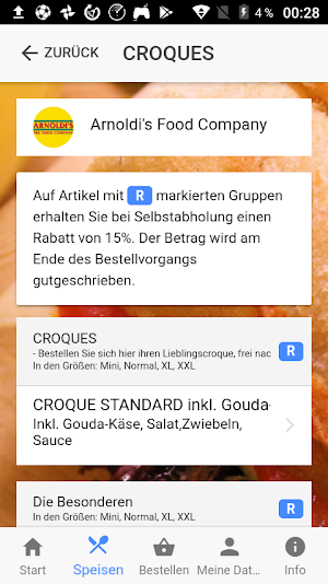 Arnoldis Food Company Screenshot 2