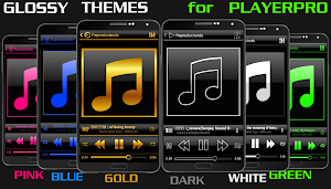 SKIN PLAYERPRO V4 GLASS BLUE Screenshot 1