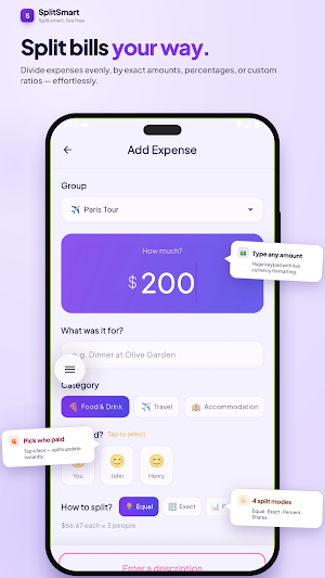 SplitSmart: Bill Splitter App Screenshot 2