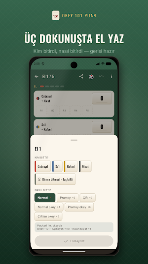 Okey 101 Score Pad & Tracker Screenshot 2