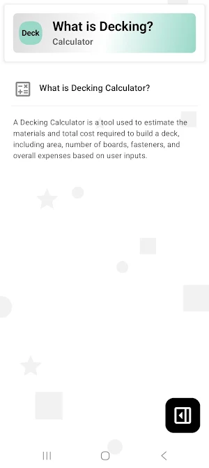 Decking Calculator Screenshot 1