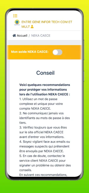NEKA CAECE Screenshot 2