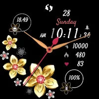 Golden Flowers Luxury Dial