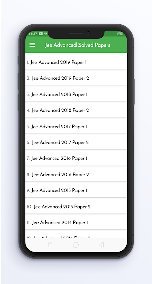 14 Years JEE Advanced Solved Papers Offline Screenshot 1