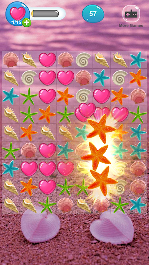 Sea Beach Blast: Ocean Mania Crush Puzzle match 3 Screenshot 2