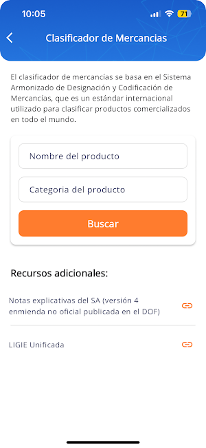 Arancel App Screenshot 2