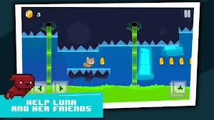 Super Cat Runner: 8-bit 2D Platformer Game | Retro Screenshot 0