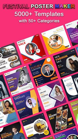 Festival Poster Maker & Brand Screenshot 1