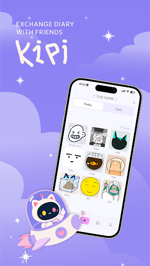 Kipi: Mood Diary with Friends Screenshot 0