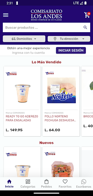 Comisariato Los Andes HN Screenshot 0