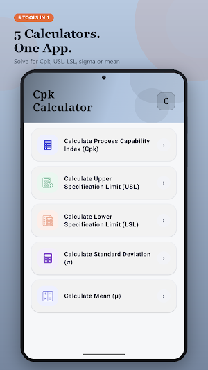 CPK Calculator Screenshot 2
