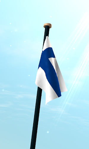 Finland Flag 3D Free Wallpaper Screenshot 2