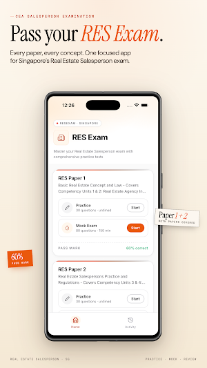 RES Exam Singapore Screenshot 0