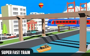 Sky Train Simulator : Elevated Train Driving Screenshot 1