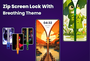 Zipper Lock Screen Wallpaper Screenshot 0