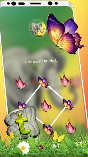Cute Elephant Painting Theme Screenshot 3