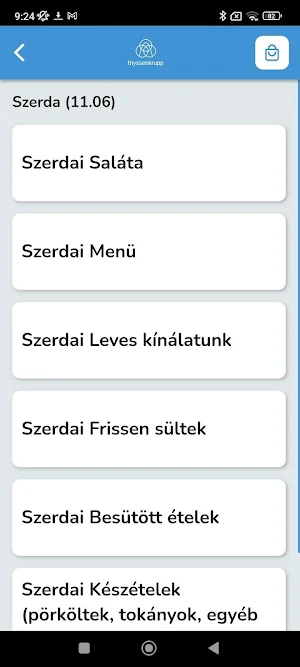 thyssenkrupp étterem Screenshot 1