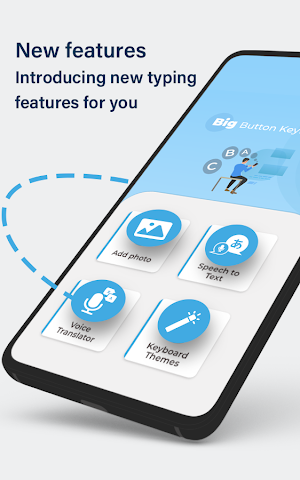 Big Buttons Typing Keyboard - Big Keys for typing Screenshot 2