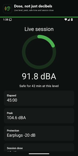 SoundDose: Noise Level Meter Screenshot 2